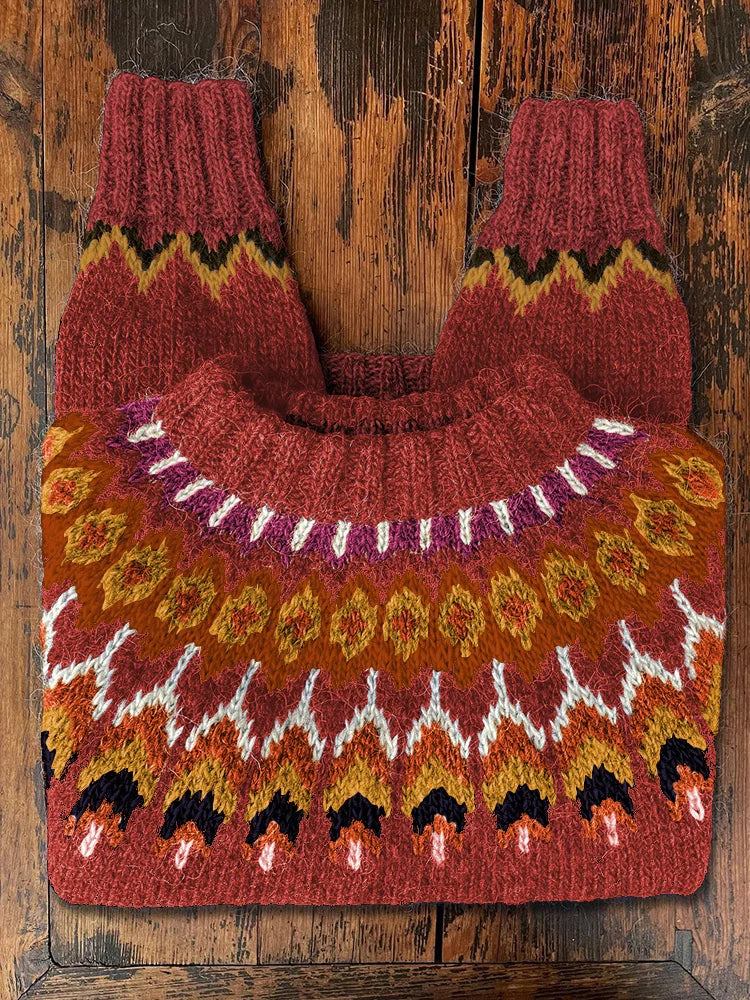 Damestrui Gebreid Retro Stijl voor Vrouwen
