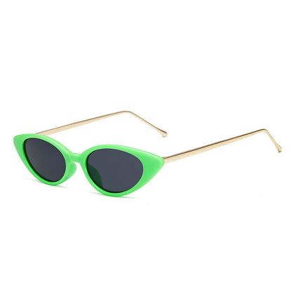 Dames Zonnebril Retro Cat Eye UV Bescherming Smal Montuur