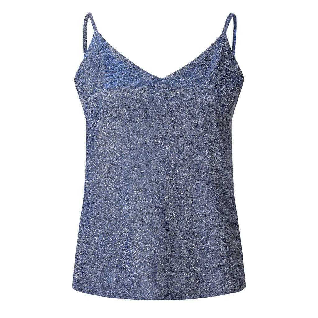 Plus-Size Top Glitter Mujes met Stijlvol Design