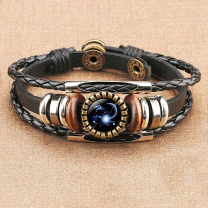 Retro Armband Zodiac Lyra Zilver Ketting