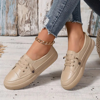 Dames Instappers Casual Comfortabel Leer