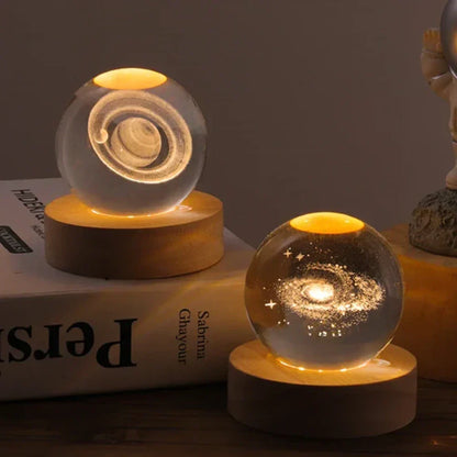 Kristallen Bol 3D Gegraveerd Celestia Decoratie