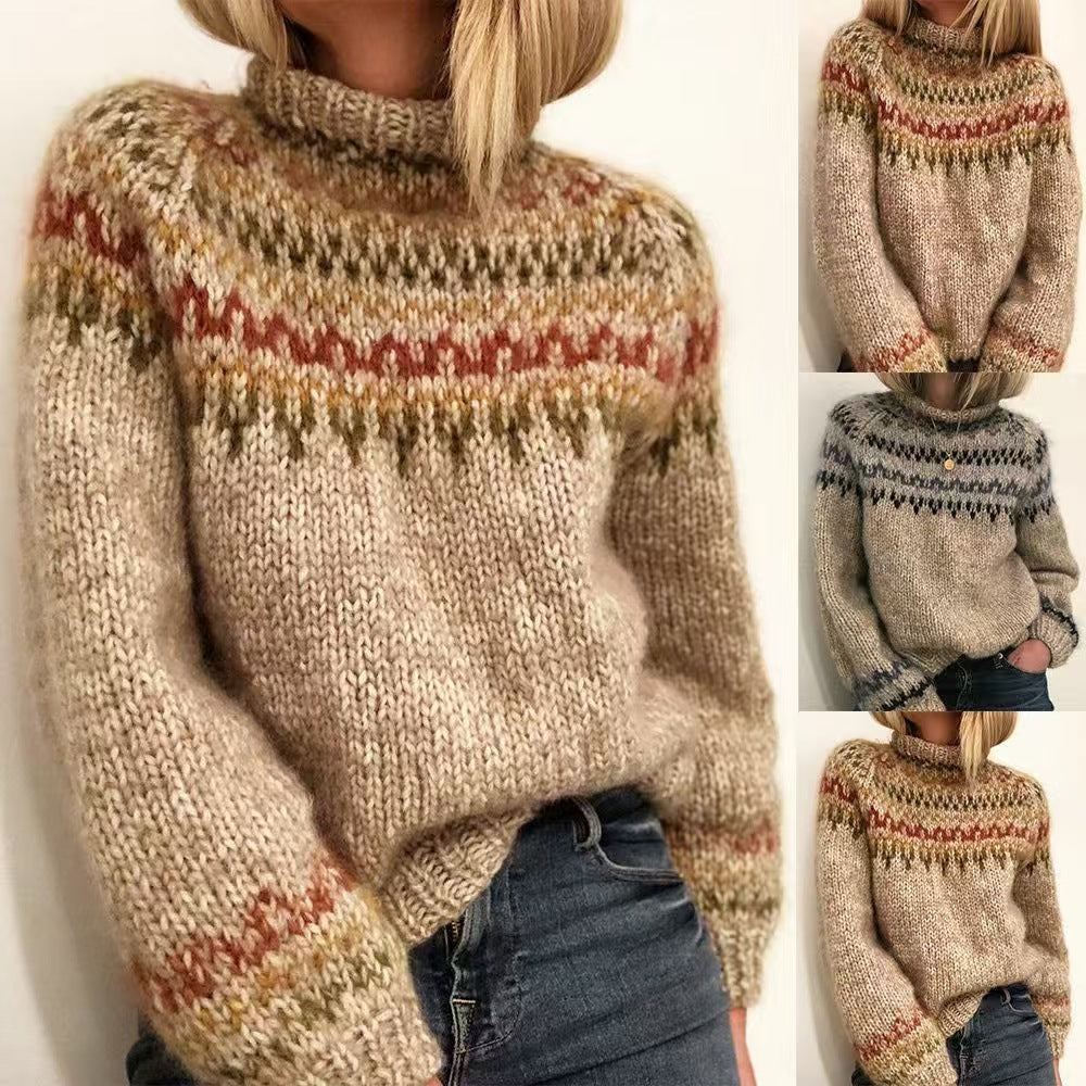 Dames Coltrui Noors Motief Warm en Trendy