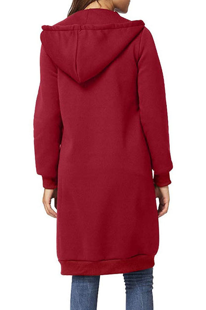 Lucia | Felpa con cappuccio con zip lunga