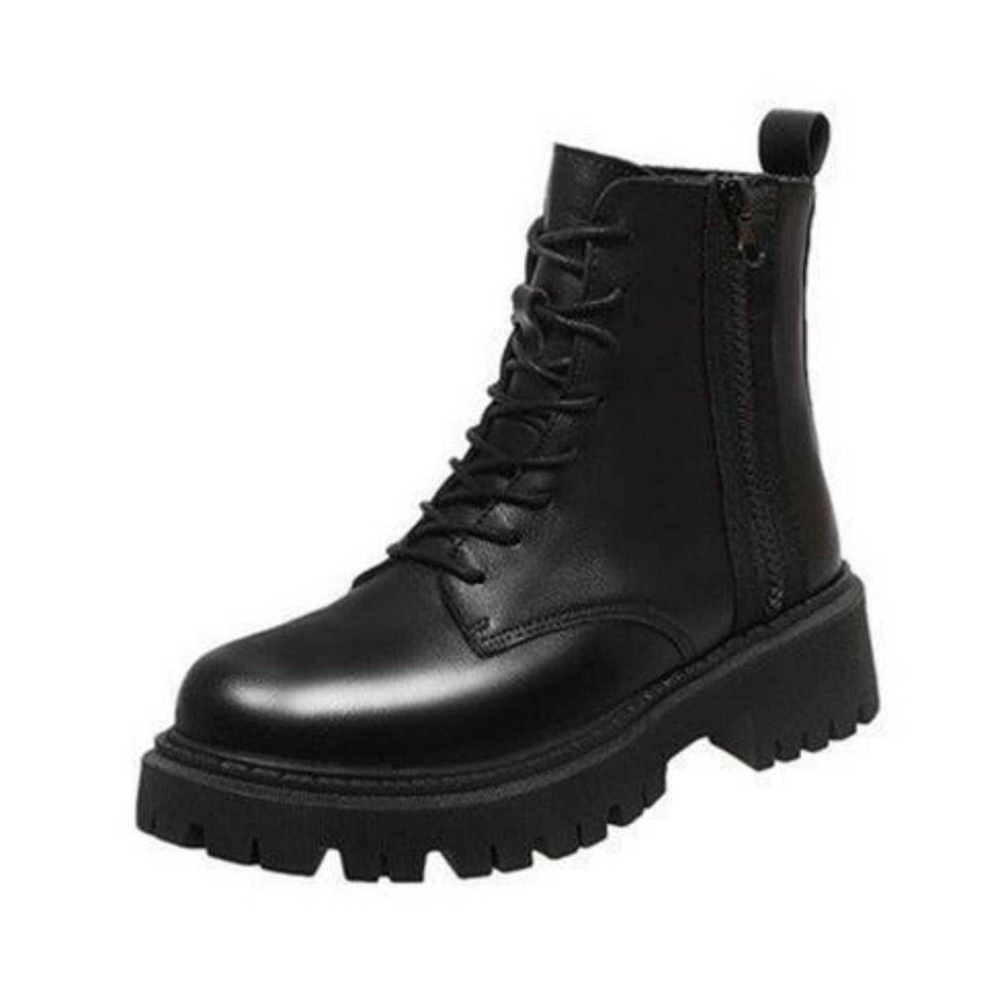 Dames Winter Boots Stevige Comfortabele Chunky met Veters