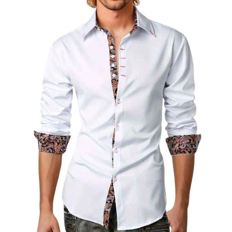 Mannen Feestoverhemd Trendy Stijl Matteo - Mode Vibes