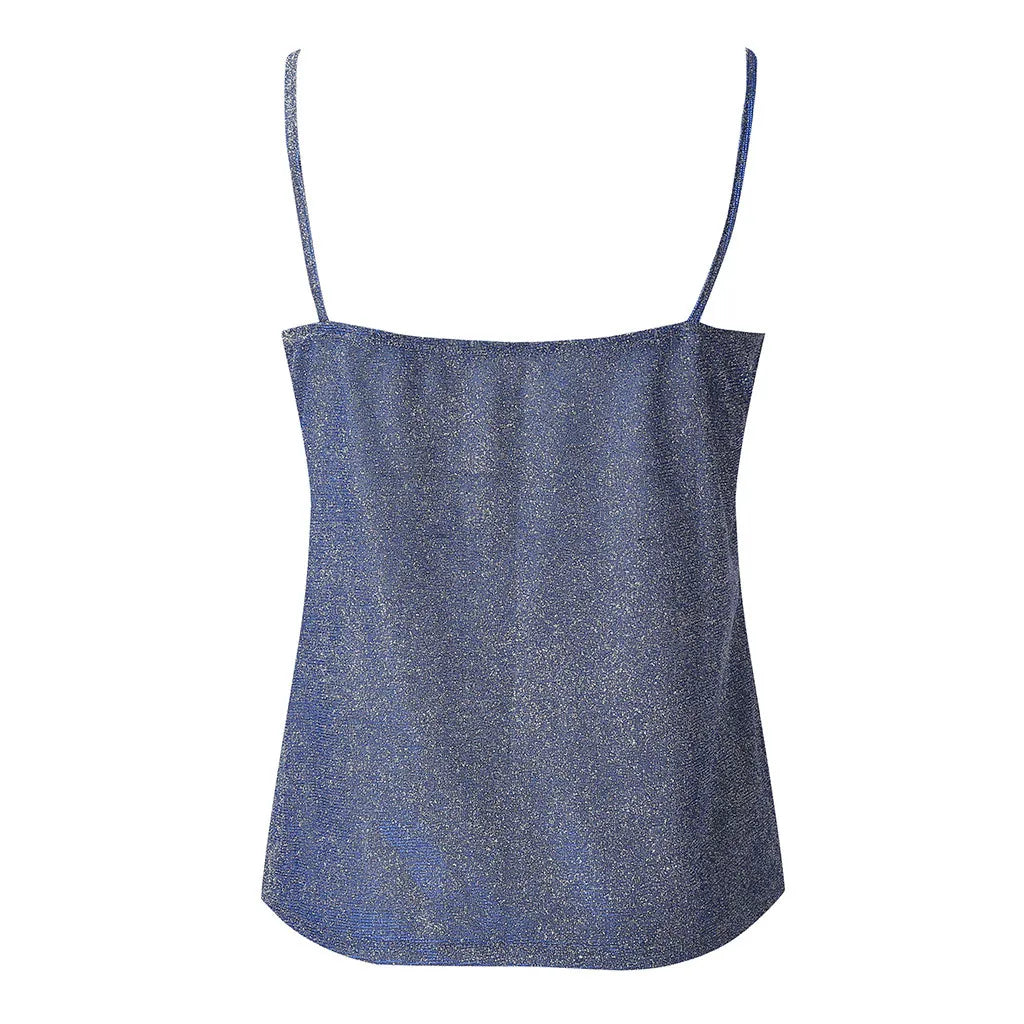 Plus-Size Top Glitter Mujes met Stijlvol Design