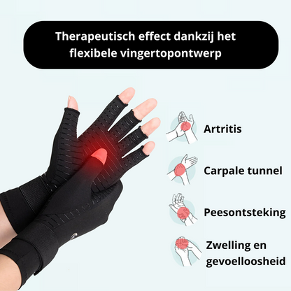 Compressiehandschoenen voor Artritis ThermaFlex Warmte