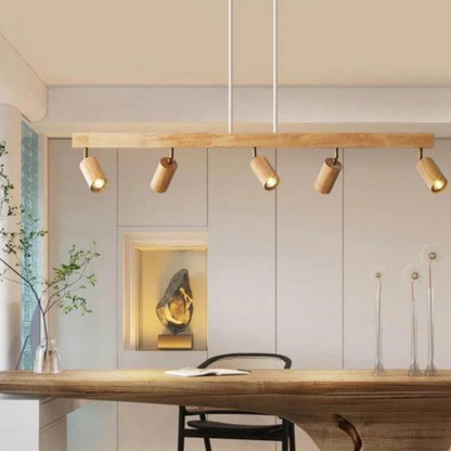 Houten Plafondspotlamp Verstelbaar EcoLux Design