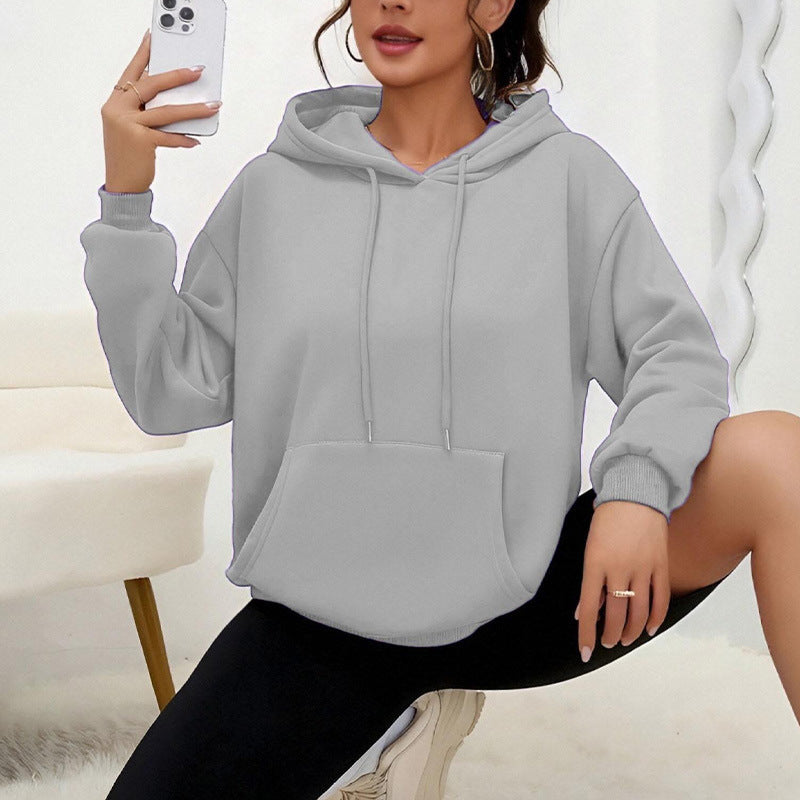 Dames Oversized Hoodie met Kangoeroezak Casual Basic