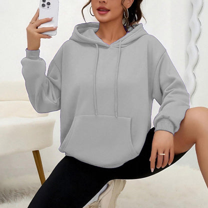 Dames Oversized Hoodie met Kangoeroezak Casual Basic