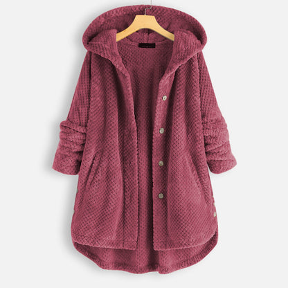 Zachte Fleece Badjas met Capuchon voor Dames