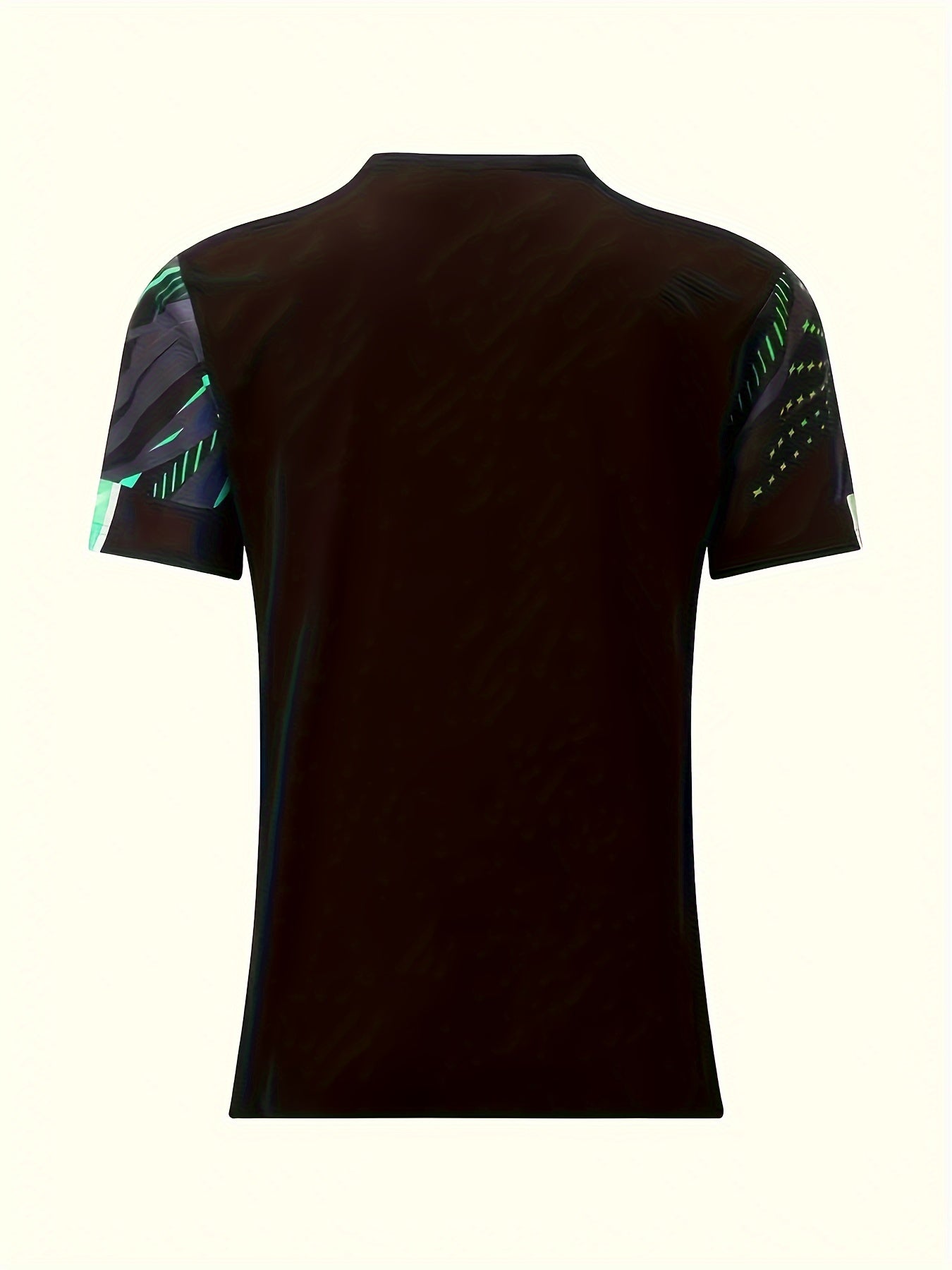 Heren T-Shirt Strepenpatroon Kort Model Casual