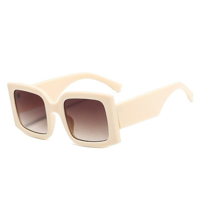 Dames Zonnebril Groot Statement Model Met Kleurrijk Frame