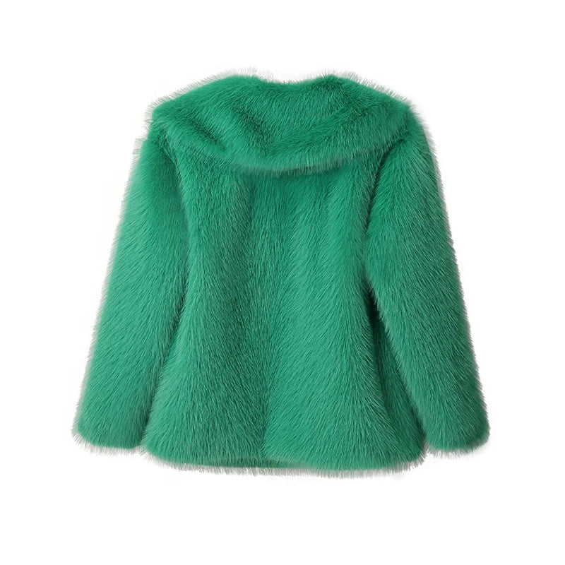 Pluizige Muts Trendy Kleuren Wild Design