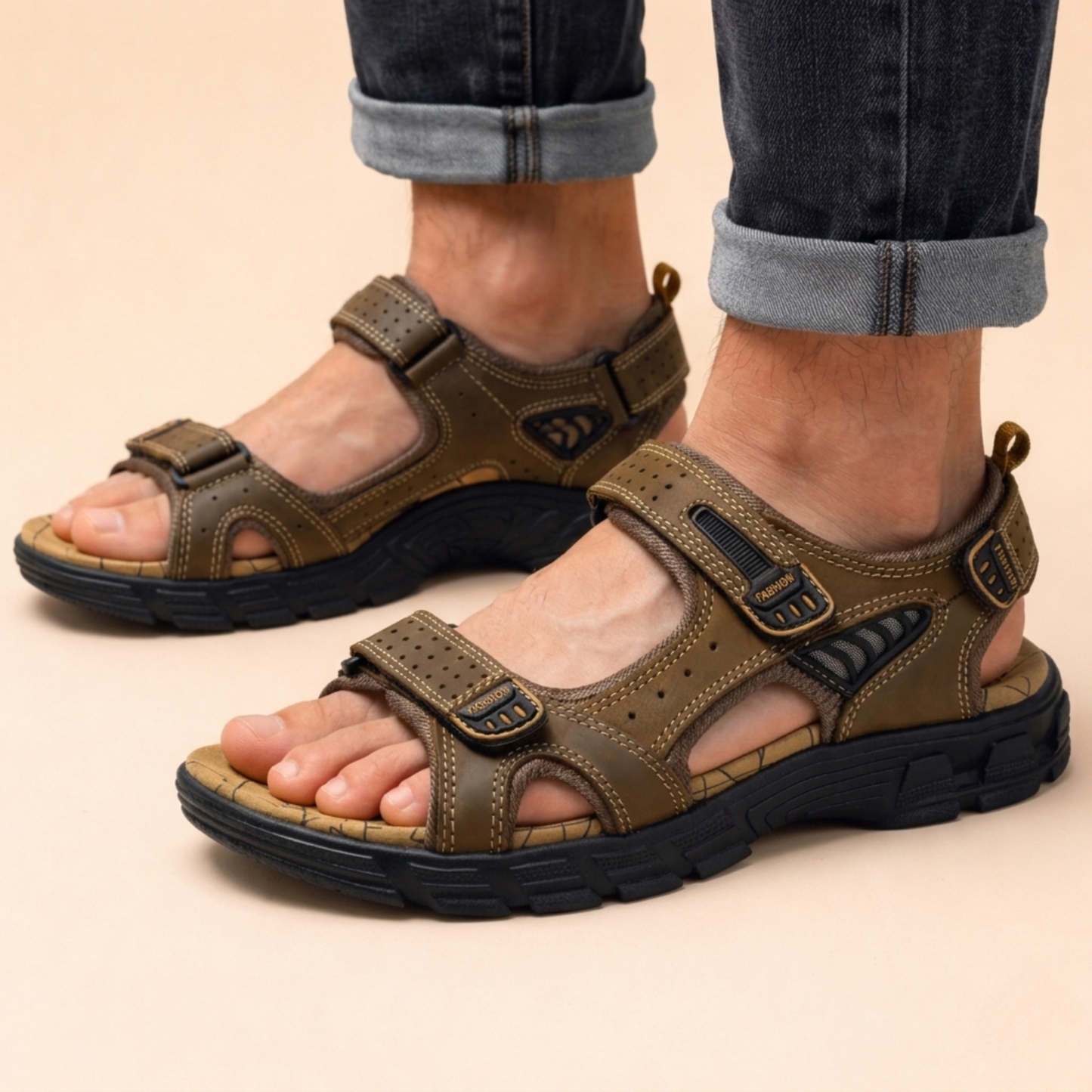 Hein | Schokdempende comfortabele sandalen
