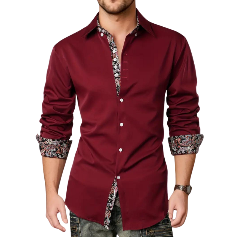 Mannen Feestoverhemd Trendy Stijl Matteo