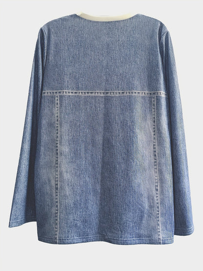 Kattent-shirt met Trendy Print en Pastelkleuren