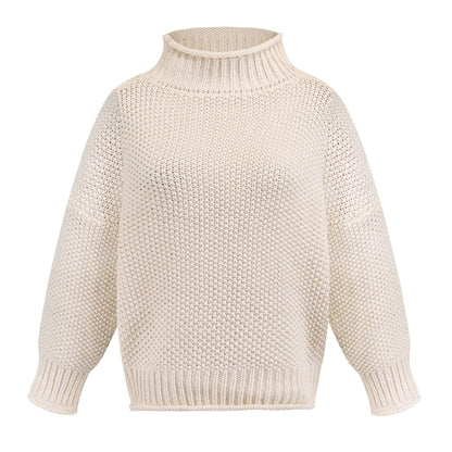 Dames Gebreide Coltrui Elegante Stijlvolle Basic