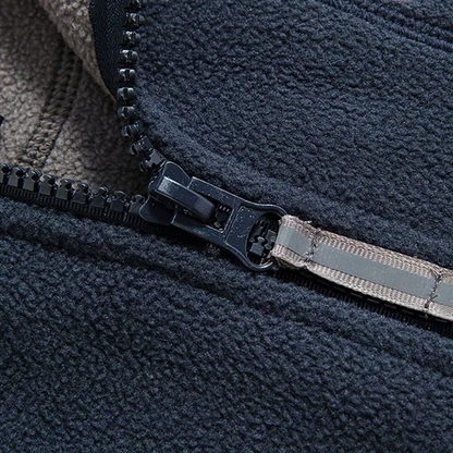 Heren Fleece Vest Warm Gevoerd met Opstaande Kraag