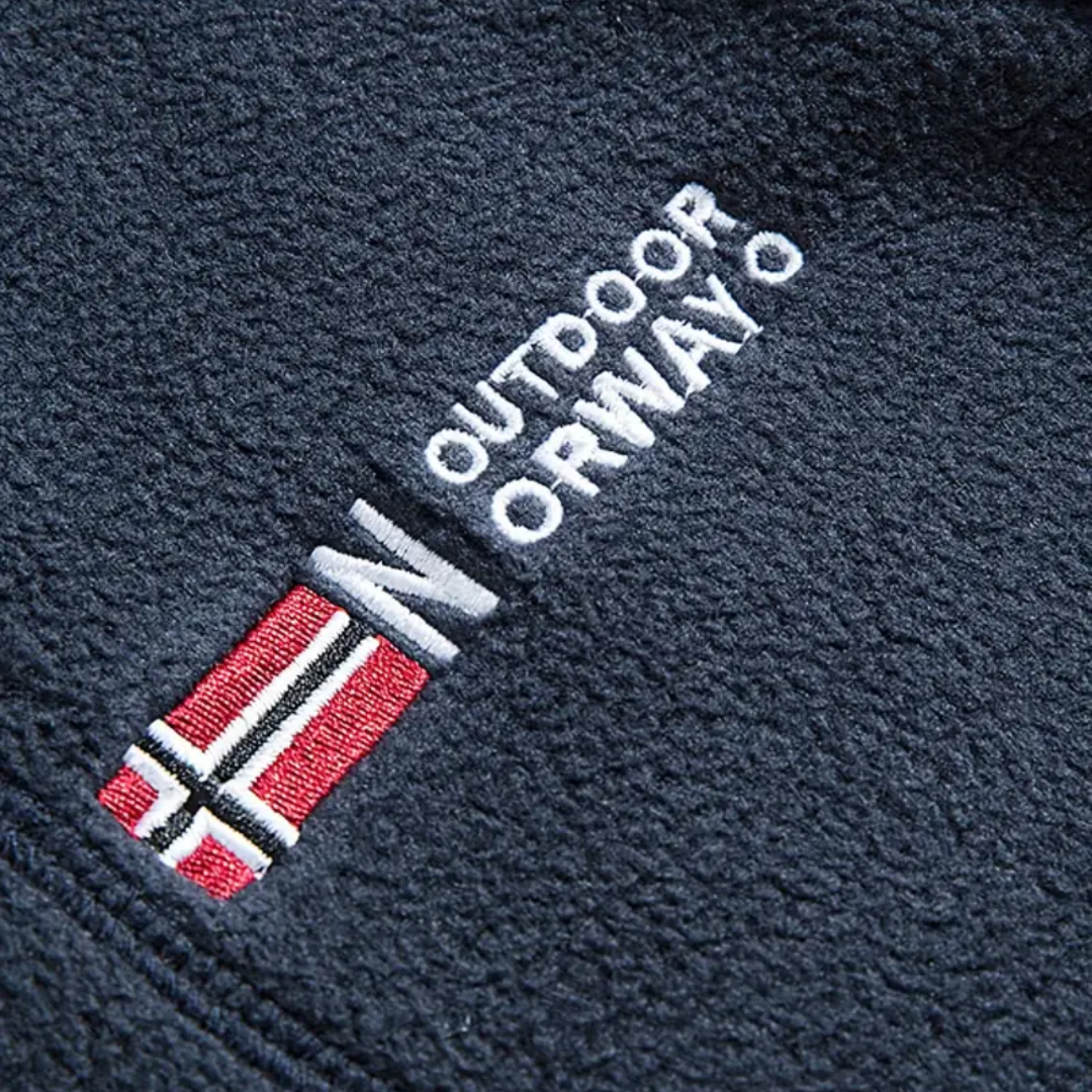 Heren Fleece Vest Warm Gevoerd met Opstaande Kraag