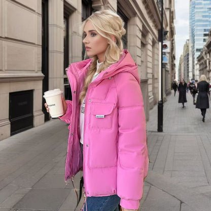 Dames Pufferjas Warm en Gewatteerd met Capuchon en Trendy Zaken