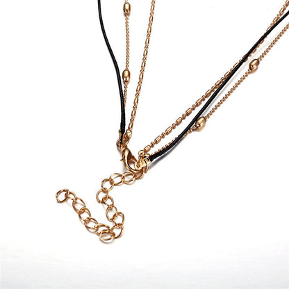 Gouden Choker Ketting met Hangend Accent voor Dames