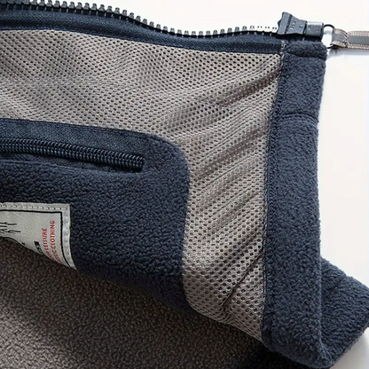 Heren Fleece Vest Warm Gevoerd met Opstaande Kraag