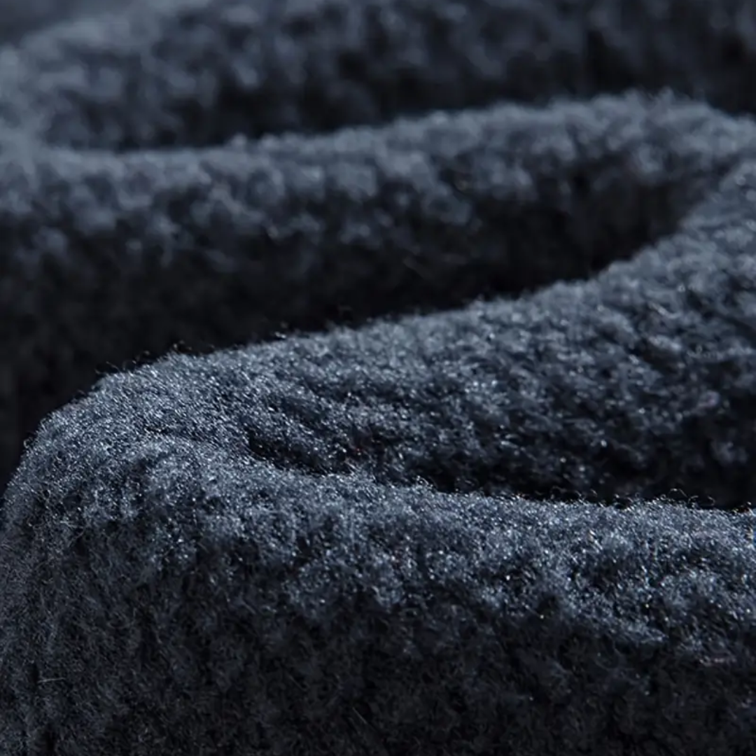 Heren Fleece Vest Warm Gevoerd met Opstaande Kraag