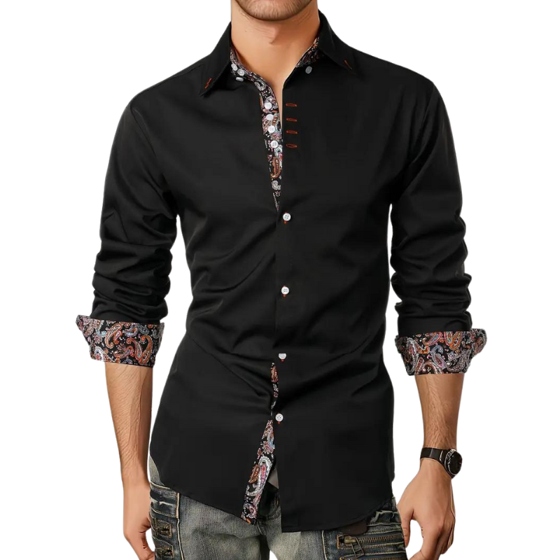 Mannen Feestoverhemd Trendy Stijl Matteo