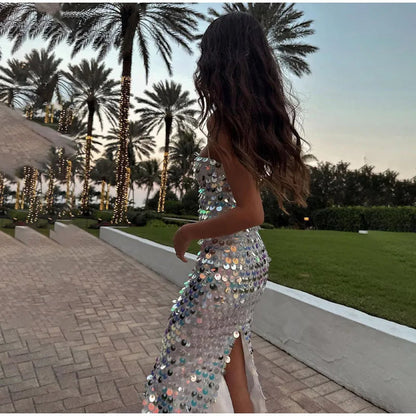 Feestelijke Glitter Jurk Trendy voor Vrouw