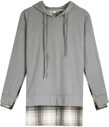 Comfortabele Sweatshirt Lange Mouwen Patchwork Stijl