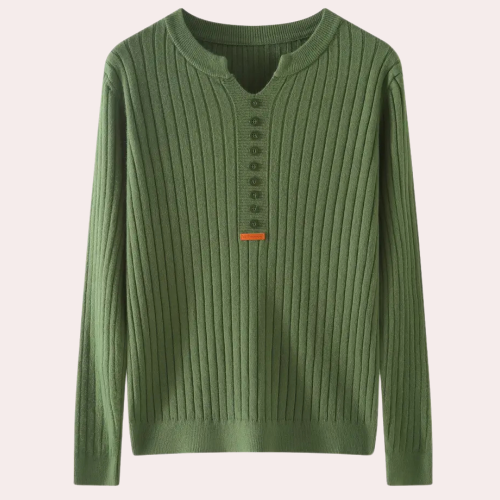 Dames Trui V-hals met Knoopjes Marit Stijl