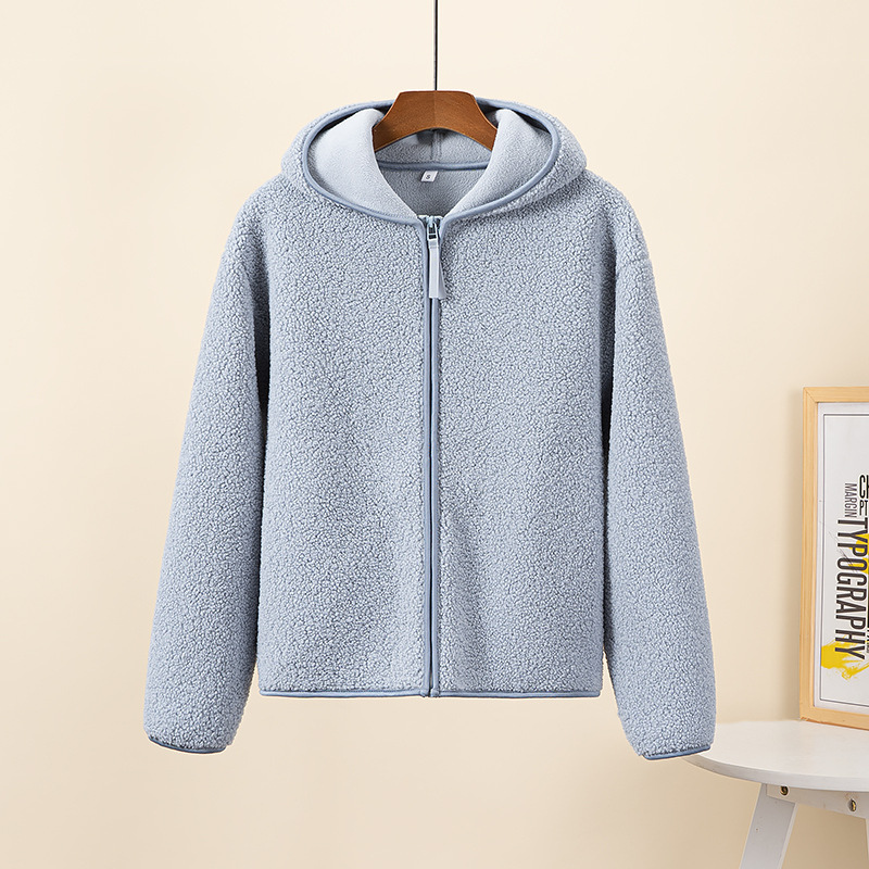 Vrouwen Jasje met Capuchon Fleece Sherpa Vest Zacht