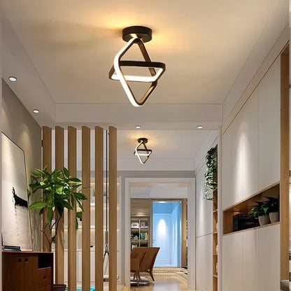 LED Plafondlamp Dubbel Ring Design Modern Dimbaar