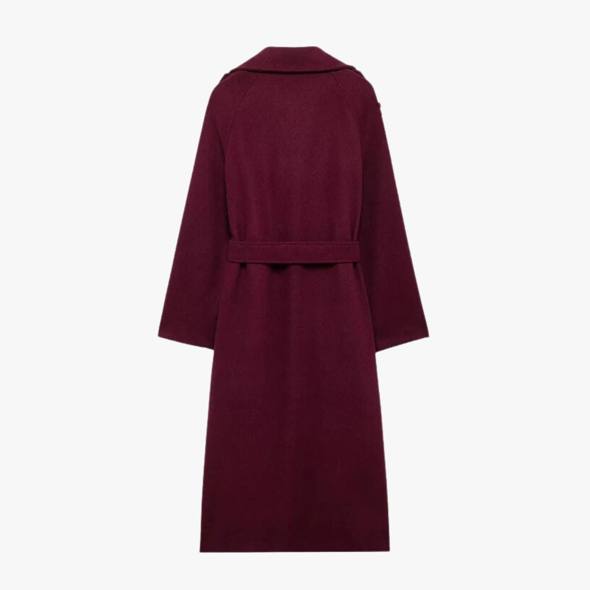 Trenchcoat Bordeaux Rood met Ceintuur voor Vrouw