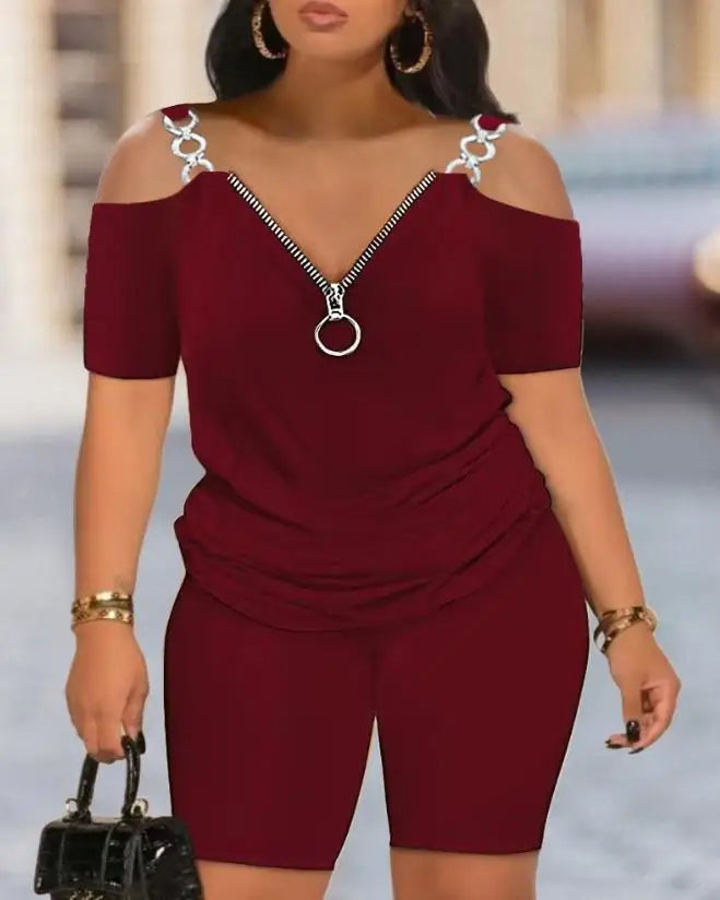 Plus Size Playsuit Zomers Trendy Jurk voor Vrouwen