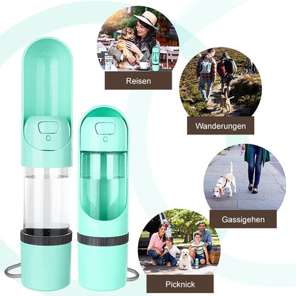Reisfles voor Honden - 2-in-1 Voer en Waterfles