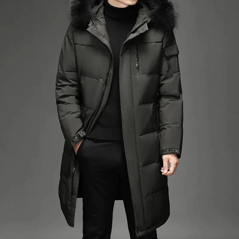 Waterdichte Winterparka met Capuchon Warm en Waterbestendig