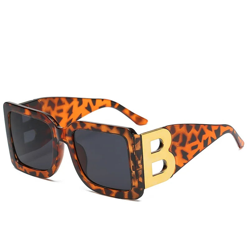 Vierkante Zonnebril Retro Look Mode