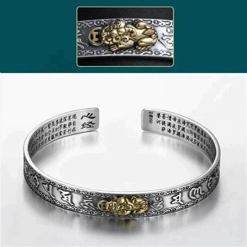Zilveren Pixiu Armband Geluksbrenger Chinese Mythologie