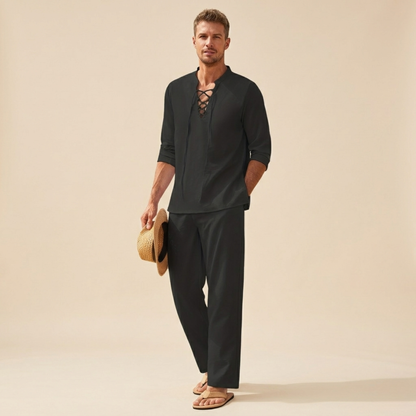 Dylan | Lichtgewicht en casual V-hals zomerset