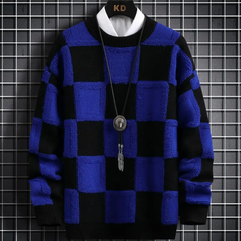 Kasjmier Trui Plaid Luxe Zachte Warme damestrui