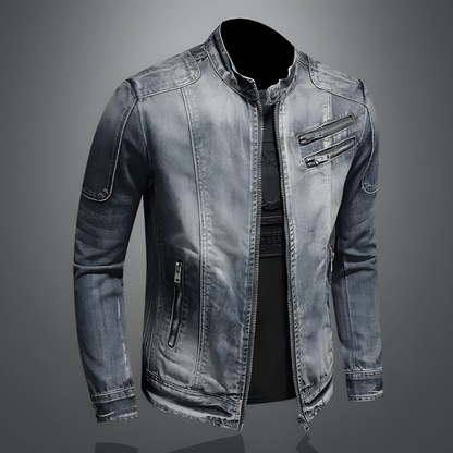Retro Spijkerjack voor Heren – Vintage Look met Zakken