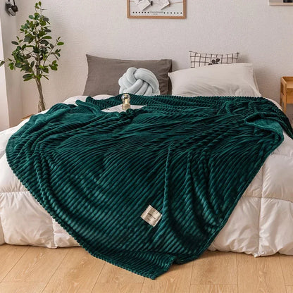 Zachte Flanellen Deken Warm en Comfortabel voor Herfst en Winter
