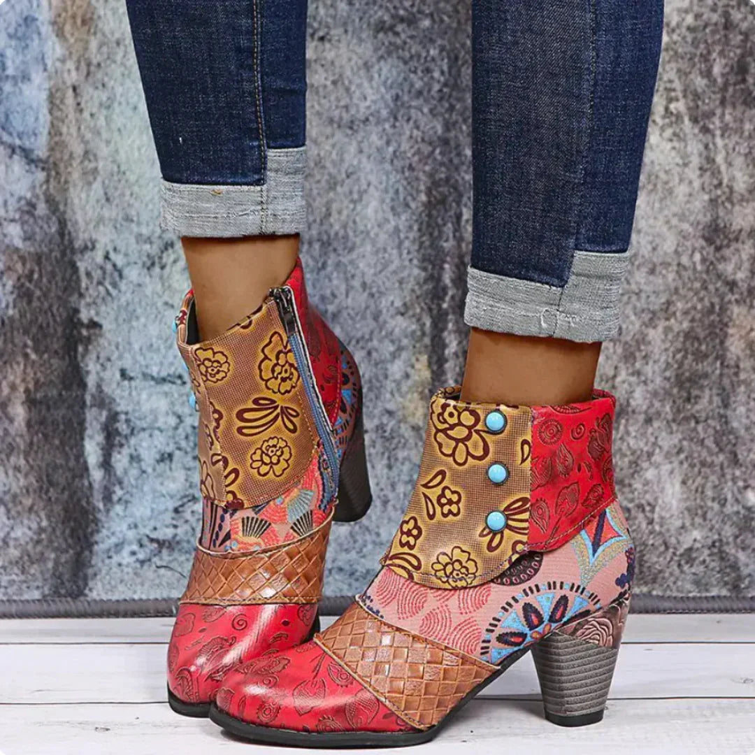 Retro Laarzen Waterdicht met Stijl voor Vrouw
