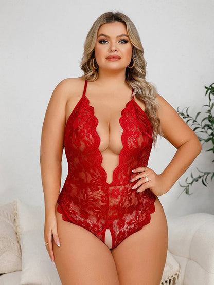 Plus-Size Lingerieset Open en Verleidelijk voor Vrouwen