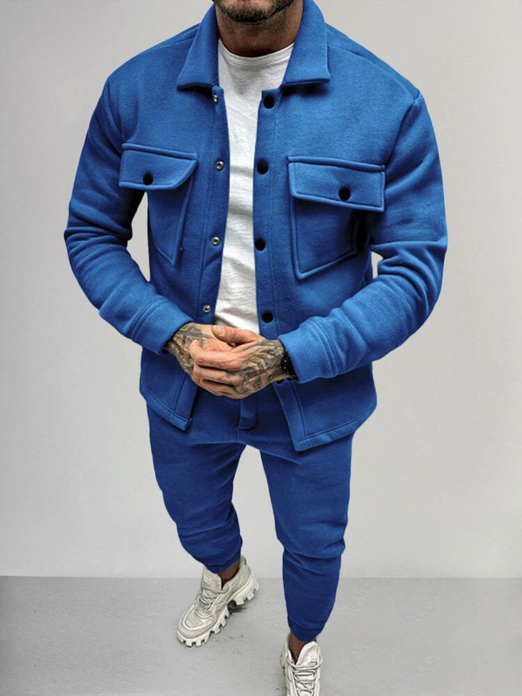 Heren Heren Sport Set Jasje Jogger Broek Casual Look - Mode Vibes