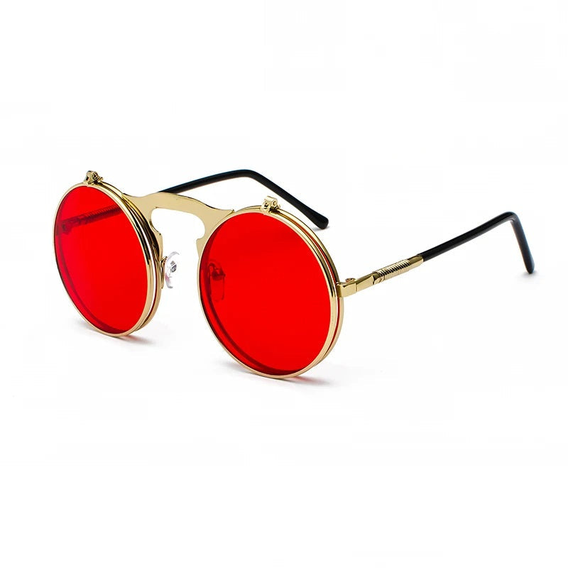 Ronde Zonnebril Heren Mode Uniek Design