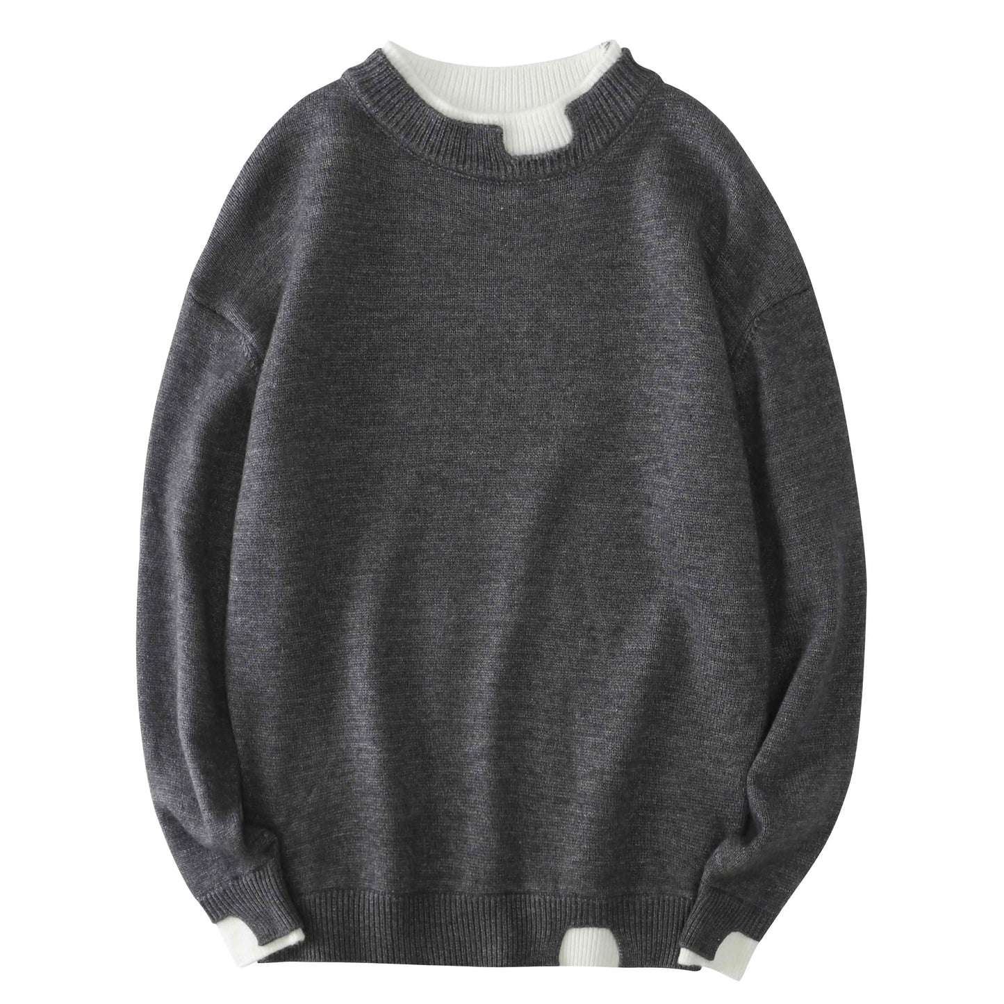 Oversized Trui Grote Maten Gebreid Casual Mode